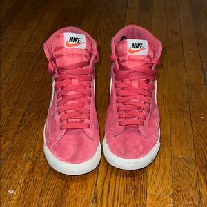 Nike Pink High-Top Sneakers